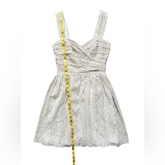Armani exchange gray/pastel pink  pleated cocktail dress size P0(petite) - Picture 5 of 10